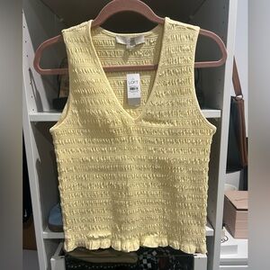 🎉NWT🎉LOFT Yellow Top